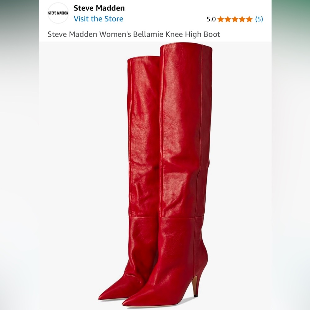 ISO Steve Madden Bellamine Boots Red